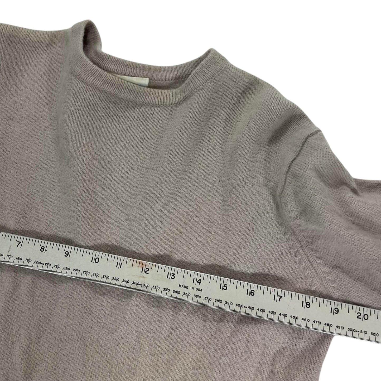 PURE NEW WOOL LEZIBUY GREY WOOL SWEATER (L)