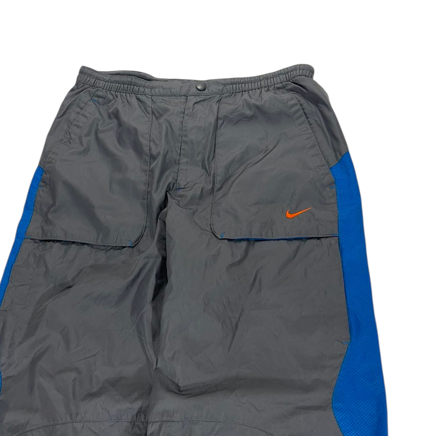 Y2K NIKE GRAY WITH BLUE HIT PANTS (L) ¹
