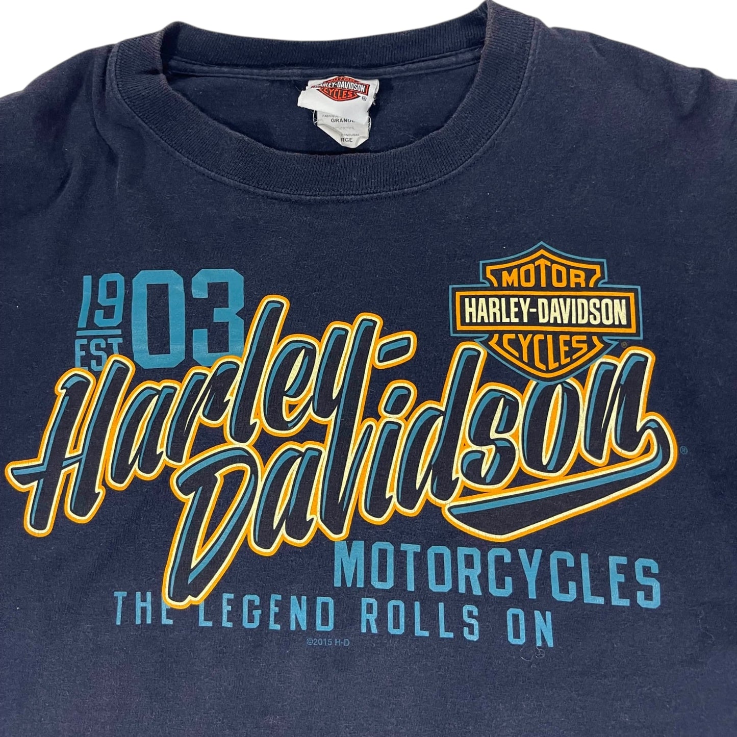 HARLEY DAVIDSON TEXAS NAVY SWEATSHIRT (L)