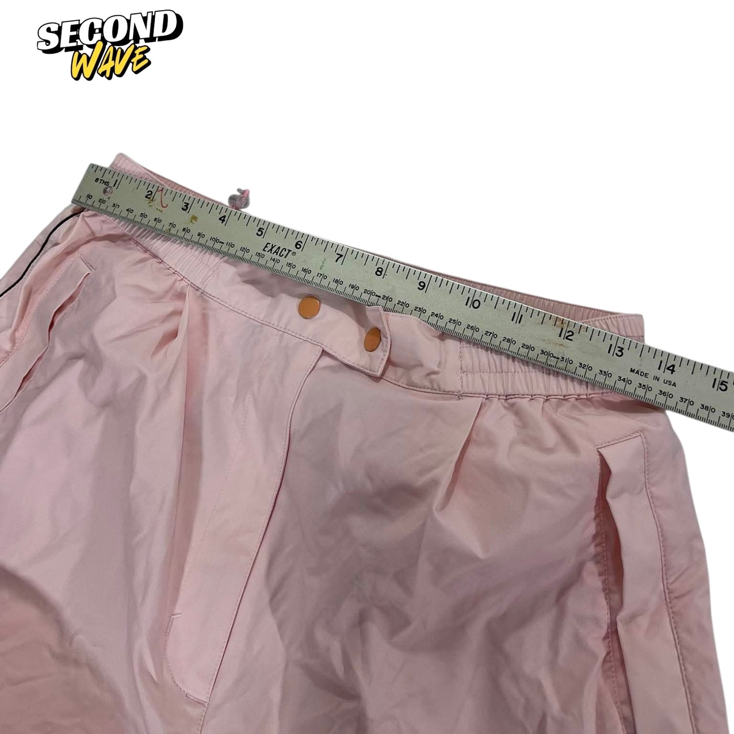 TRUSSARDI GOLF LIGHT PINK NYLON TRACK PANTS (S)