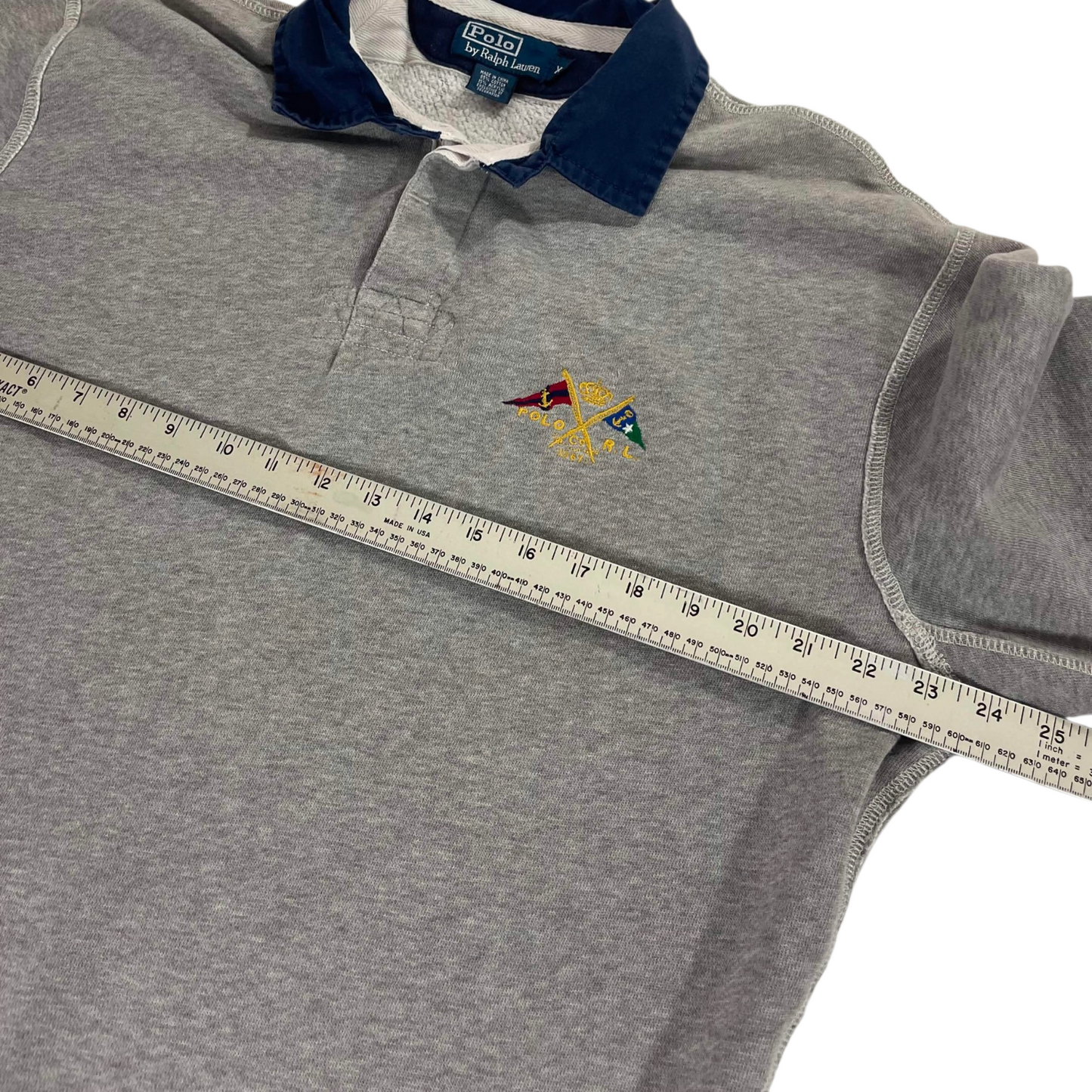 VINTAGE POLO RALPH LAUREN GRAY COTTON (XL)