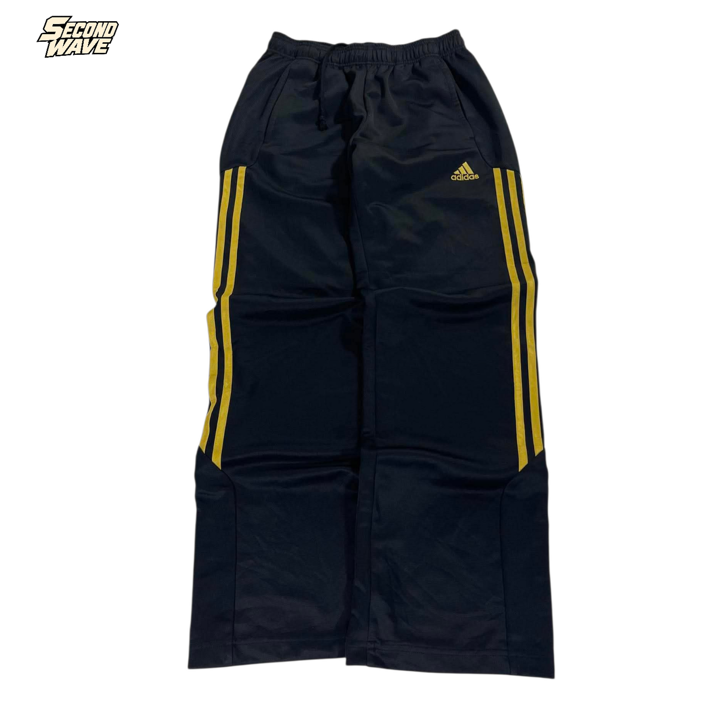 ADIDAS BLACK/YELLOW TRACK PANTS (S-M) ¹⁰