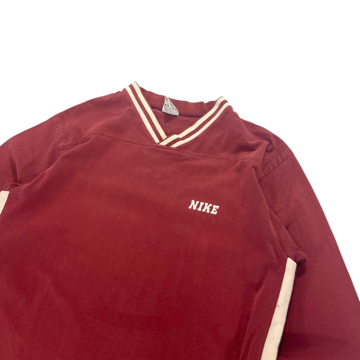 VINTAGE NIKE RED SWEATSHIRT (BEST FIT M)