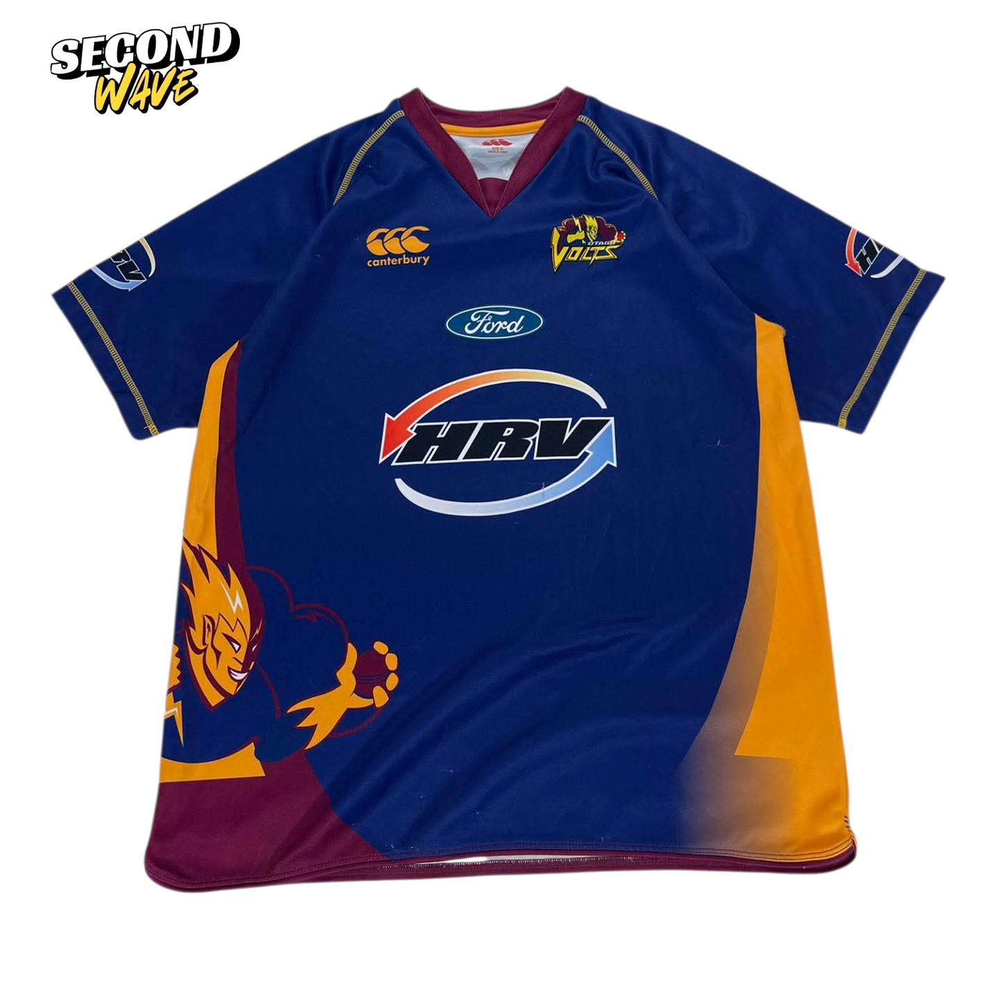 OTAGO VOLTS RUGBY BLUE JERSEY (XL)
