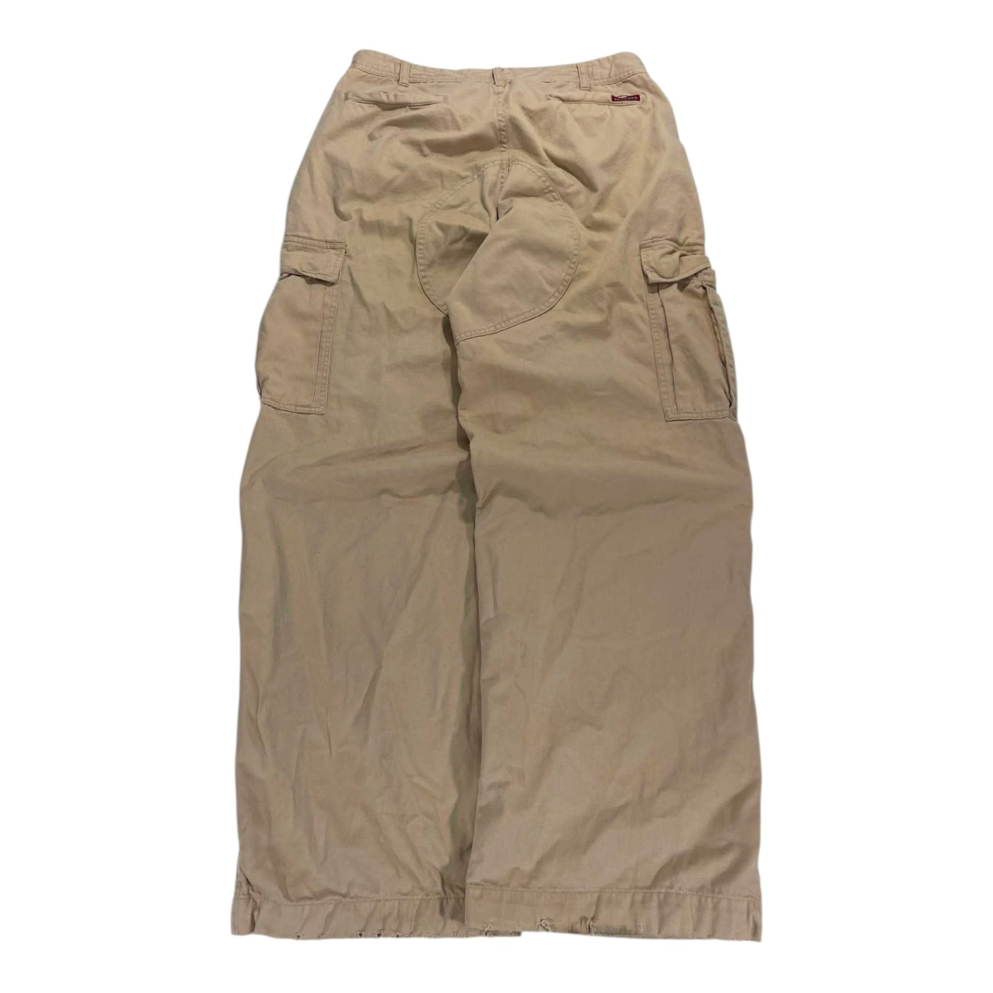 TRASHED VIBES BARKERS TAN CARGO PANTS (32)