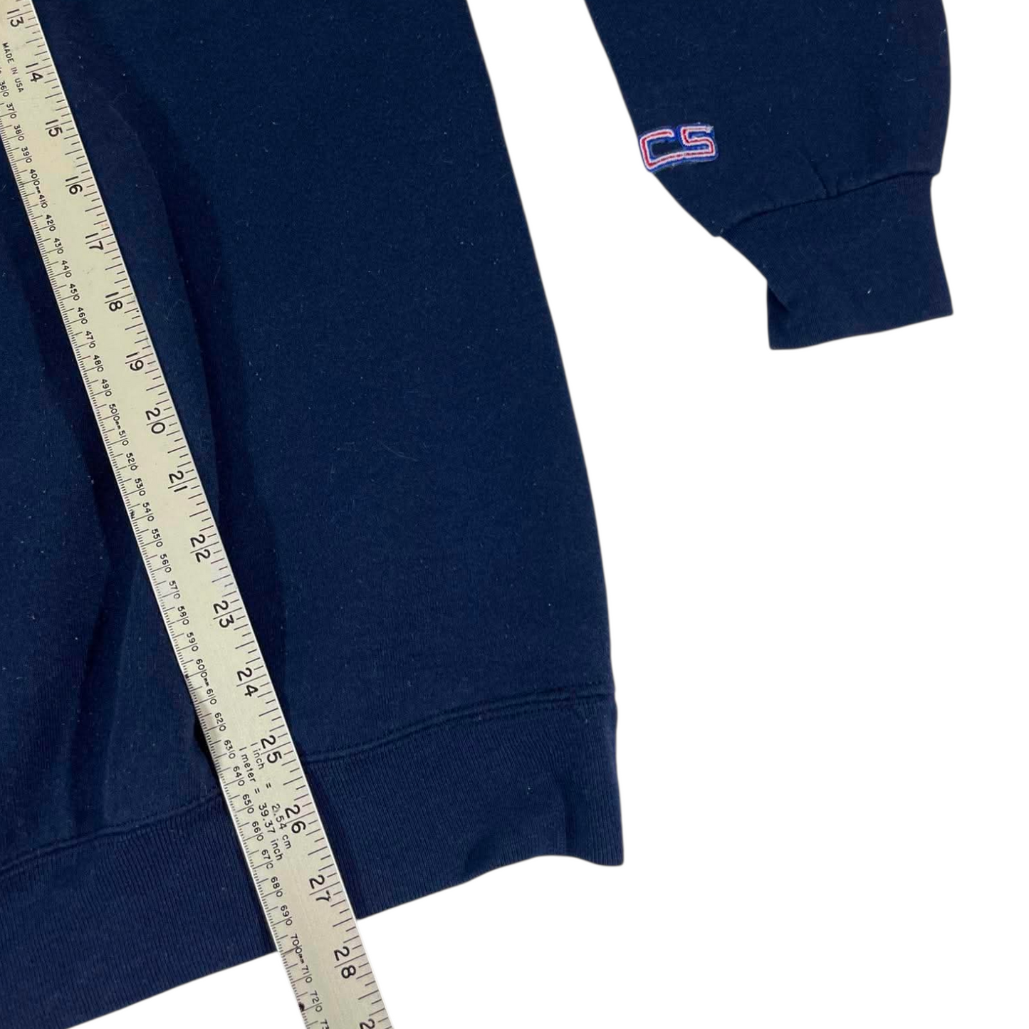 90S UCLA EMBROIDERED BRUINS NAVY CREWNECK (L-XL)