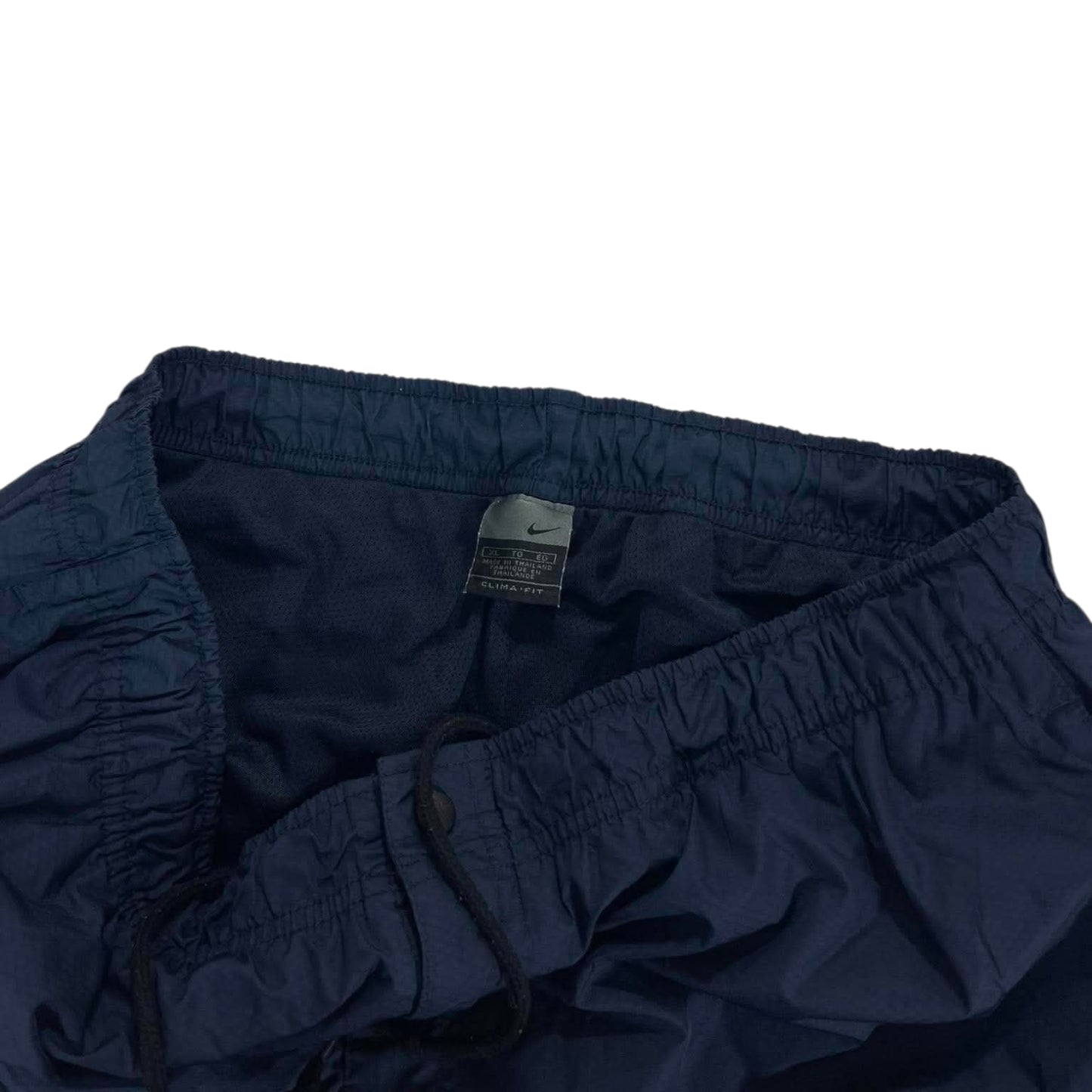 VINTAGE NIKE NAVY BLUE TRACK PANTS (L)