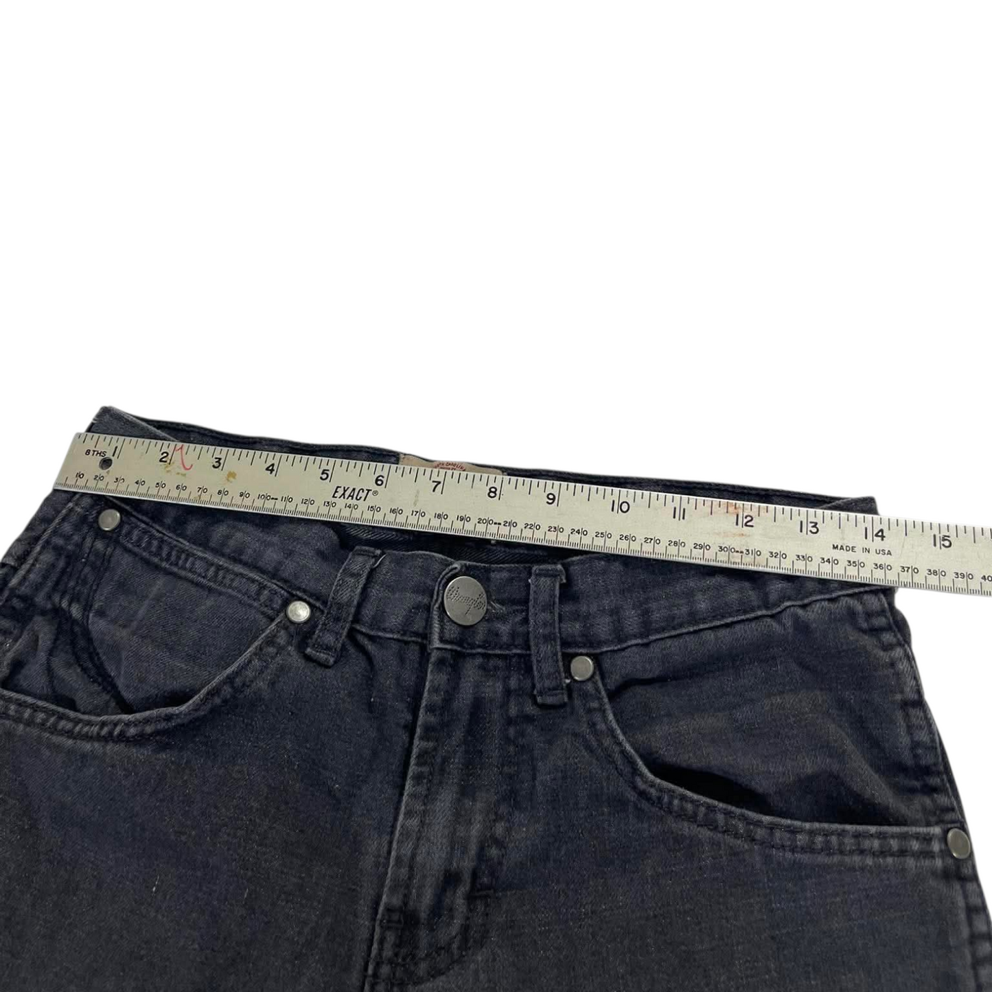 VINTAGE WRANGLER BLACK DENIM JEANS (28/'29)
