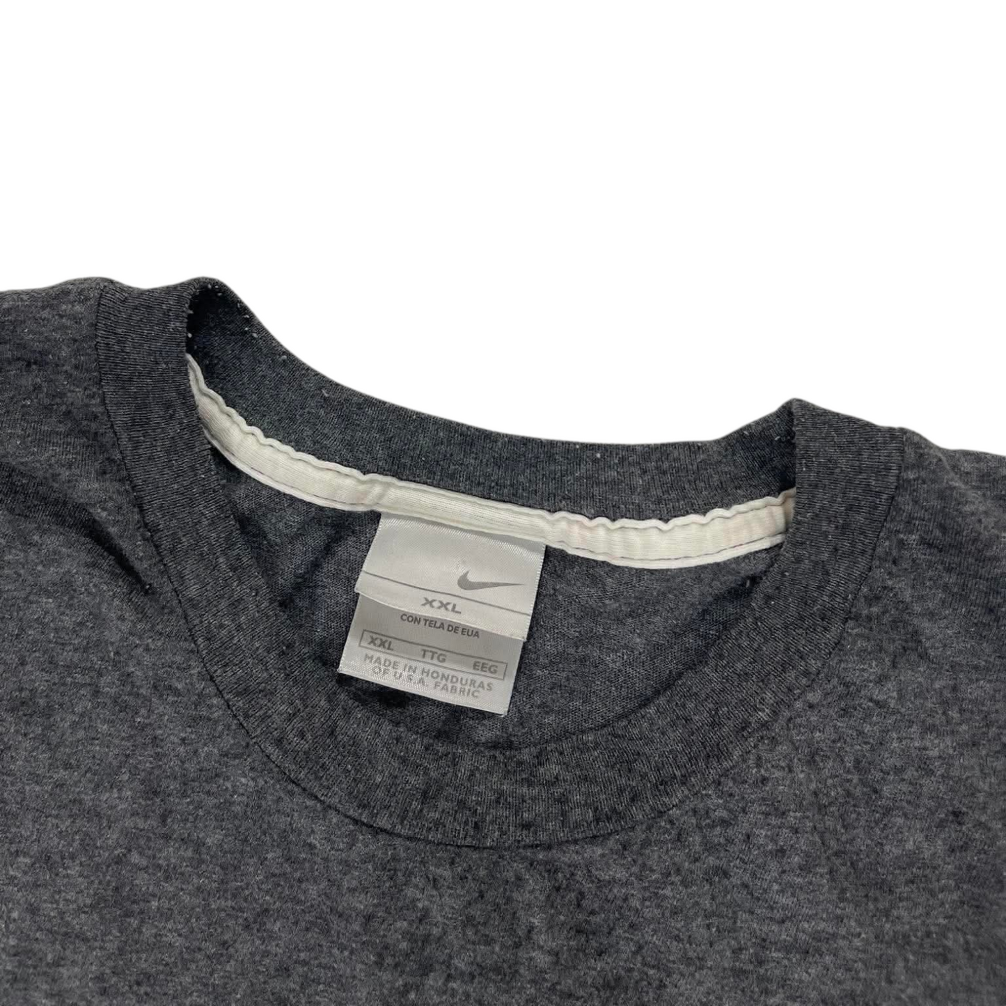 VINTAGE NIKE GREY COTTON T-SHIRT (XXL)