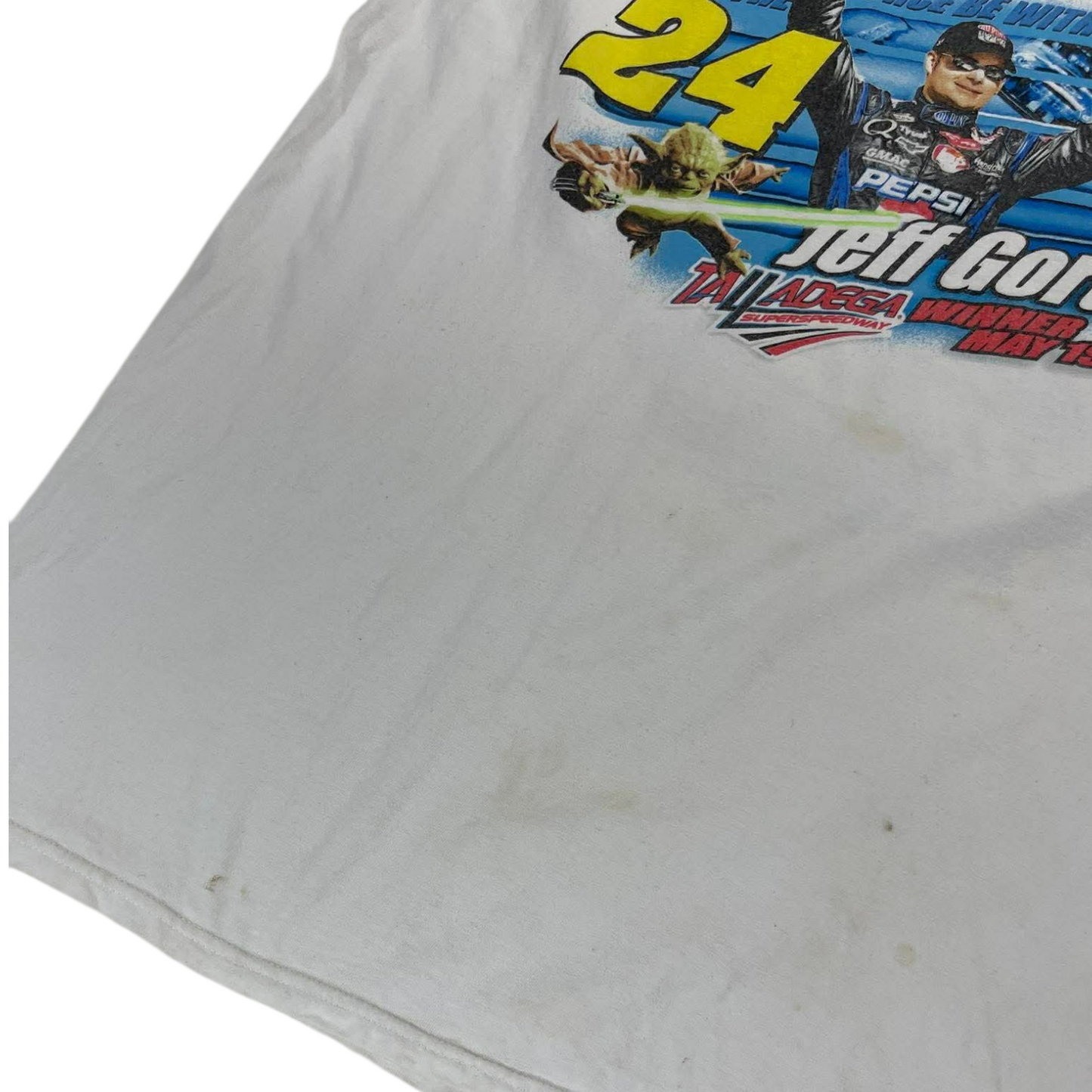 JEFF GORDON NASCAR WHITE TEE (XL)
