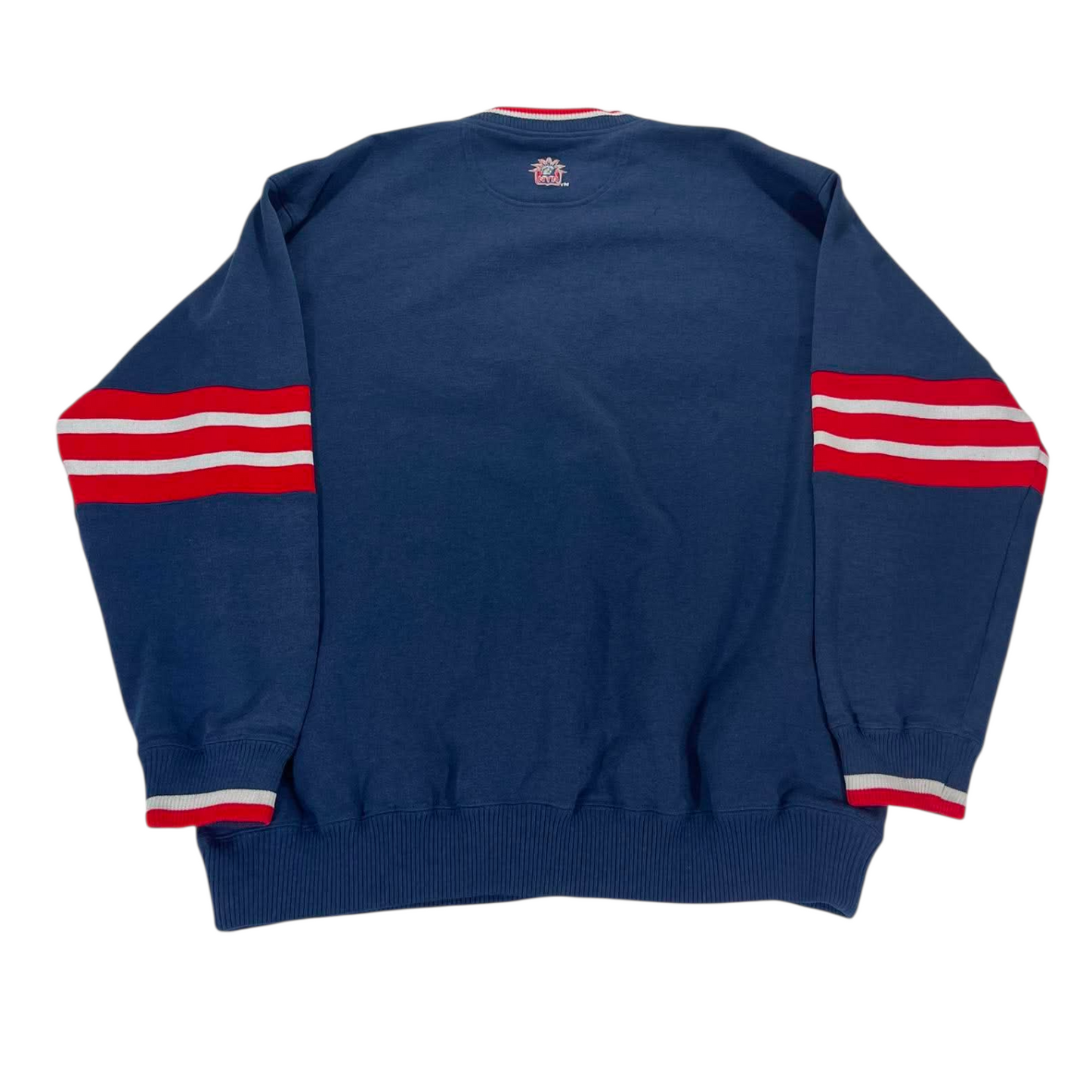 VINTAGE EMBROIDERED LEE SPORT NEW YORK RANGERS NAVY CREWNECK (XL)