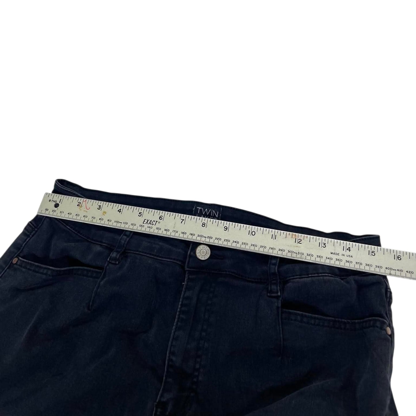 VINTAGE TWIN LAKES BLACK WIDE LEG JEANS (30)