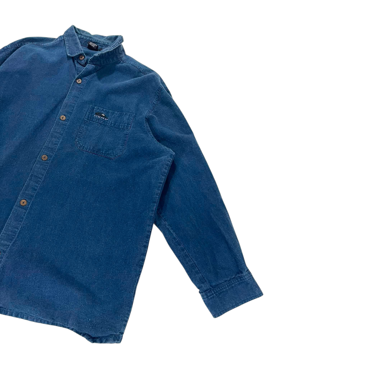QUIKSILVER DENIM BUTTON UP (XL)