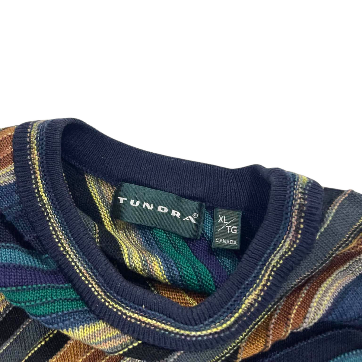 90S TUNDRA STRIPED SWEATER (XL)