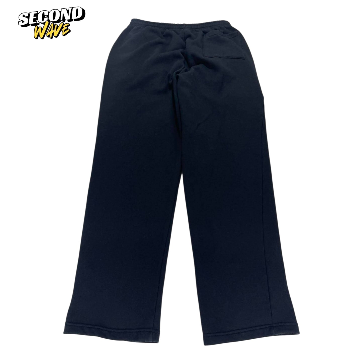 BREAKAWAY BLACK BAGGY WIDE LEG SWEATPANTS (L)