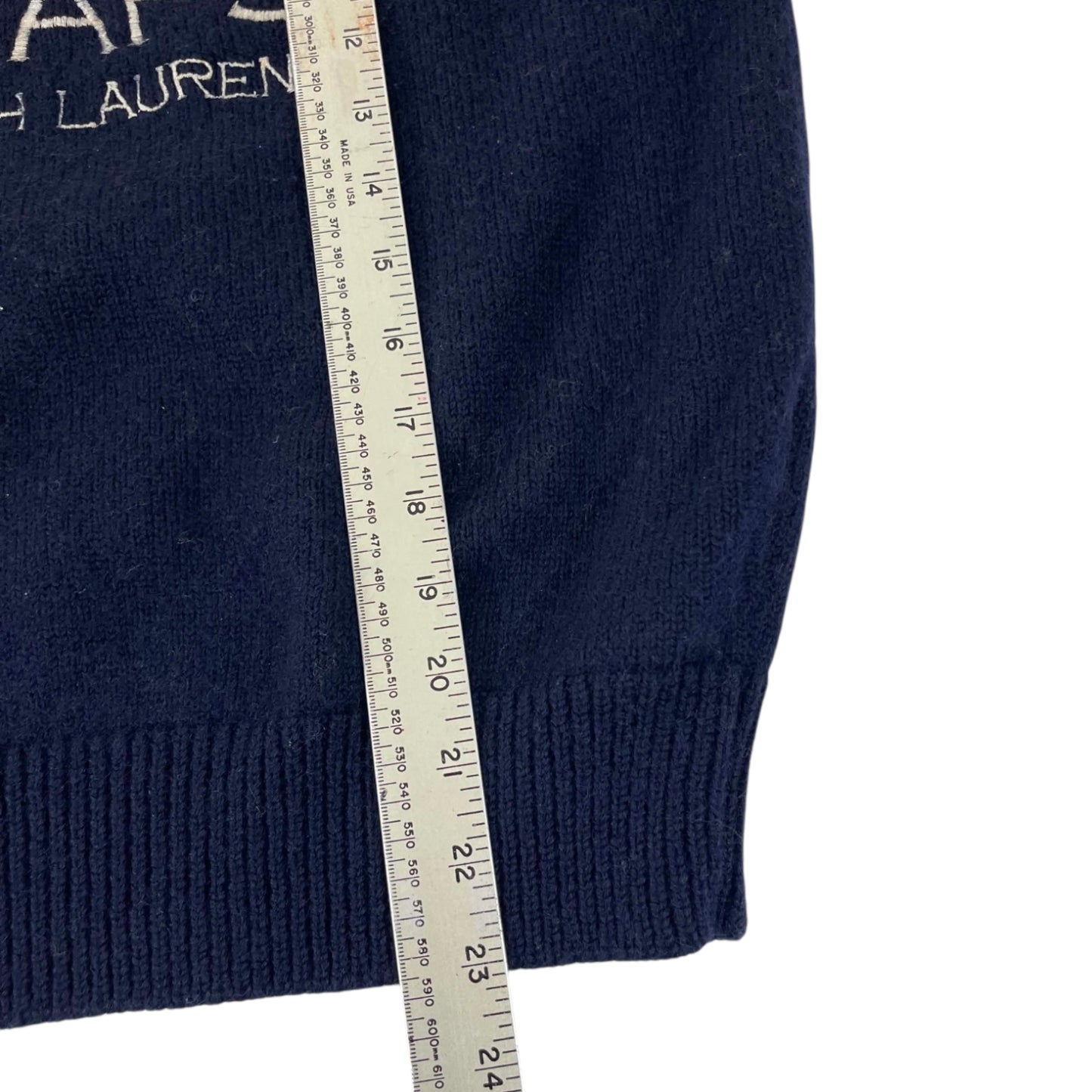 90S CHAPS RALPH LAUREN FLAG SWEATER (M)