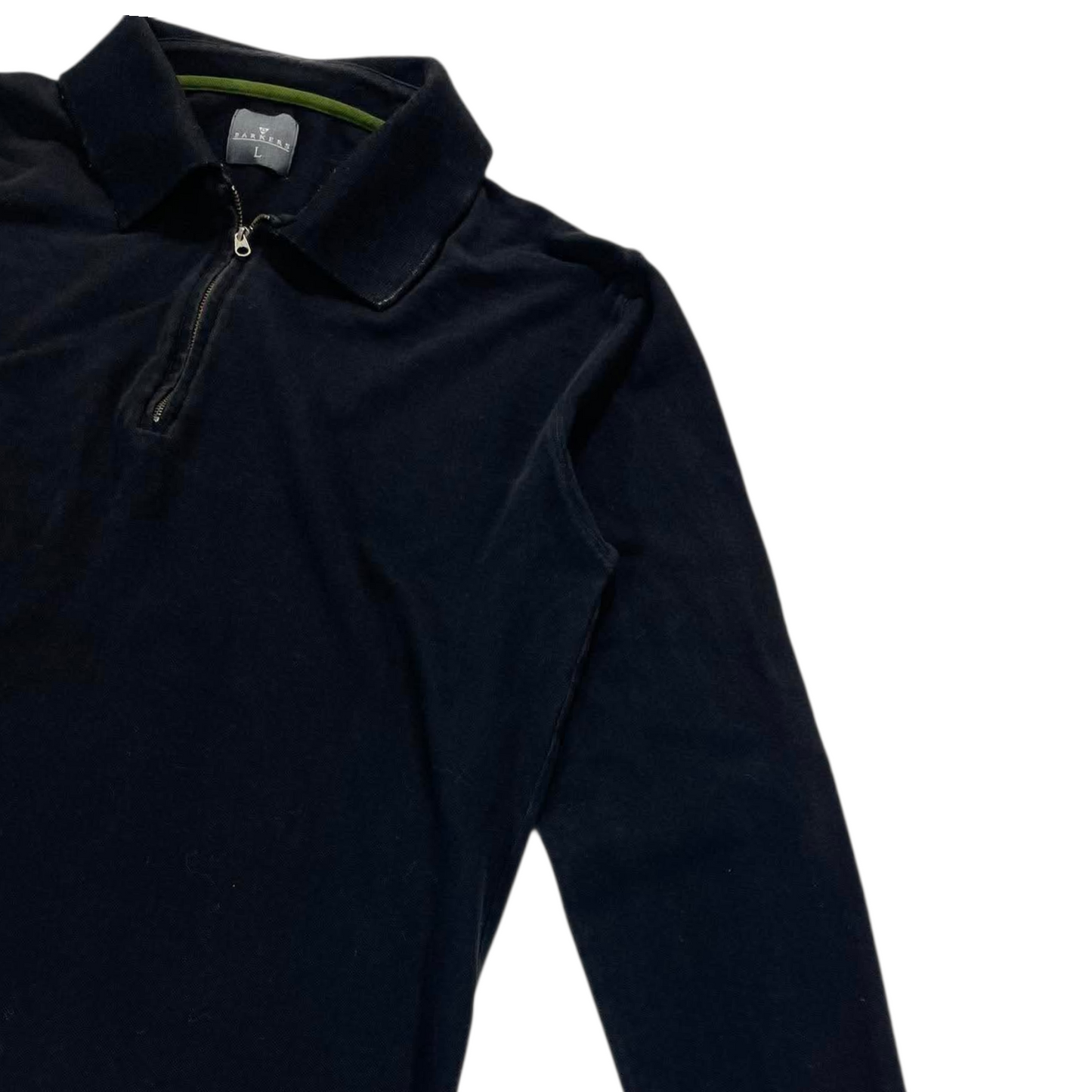 BARKERS BLACK QUARTER ZIP JUMPER (L)