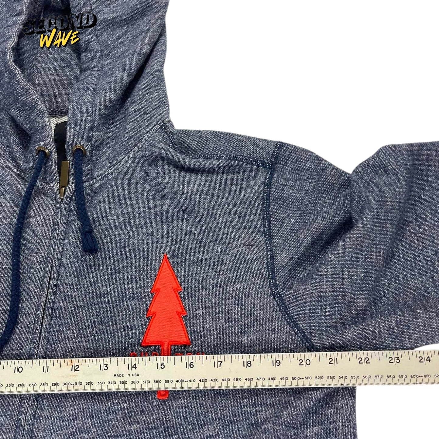 BURTON BIG LOGO ZIP UP HOODIE (M)