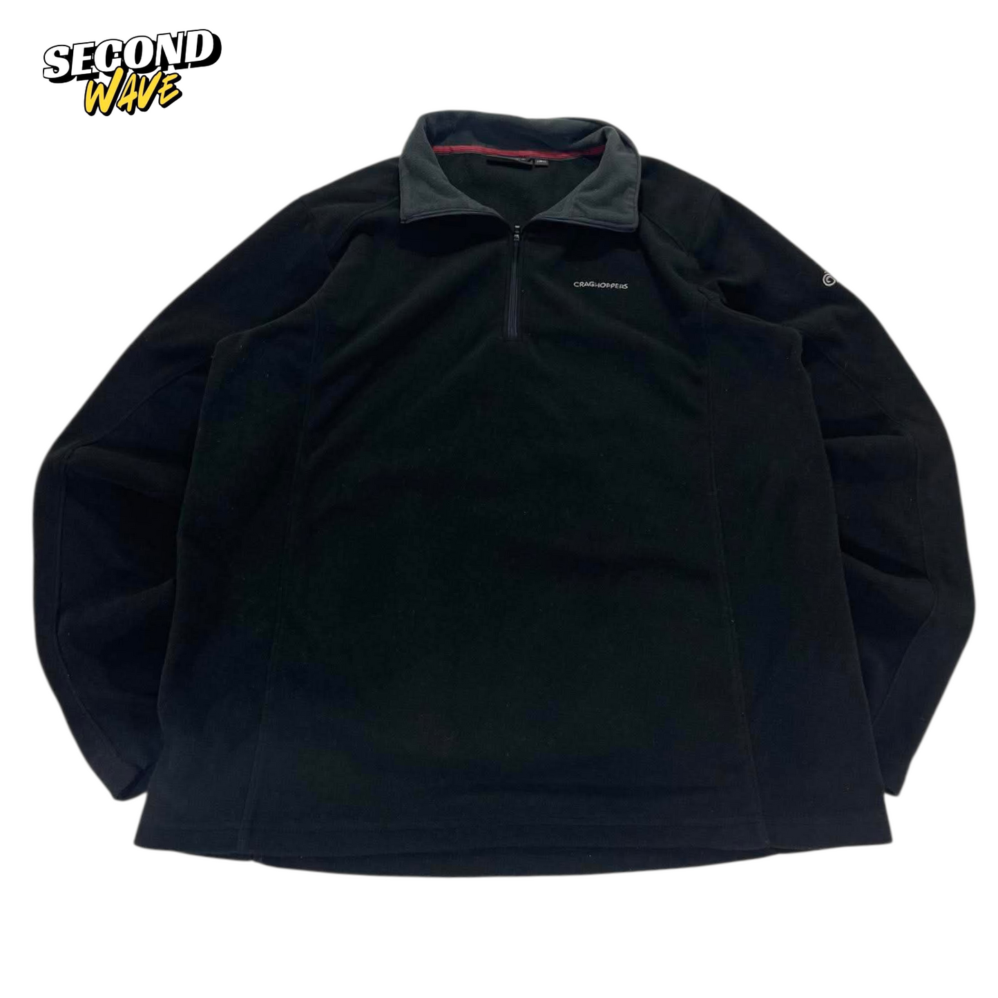 CRAGHOPPERS BLACK FLEECE QUARTER ZIP (XL)