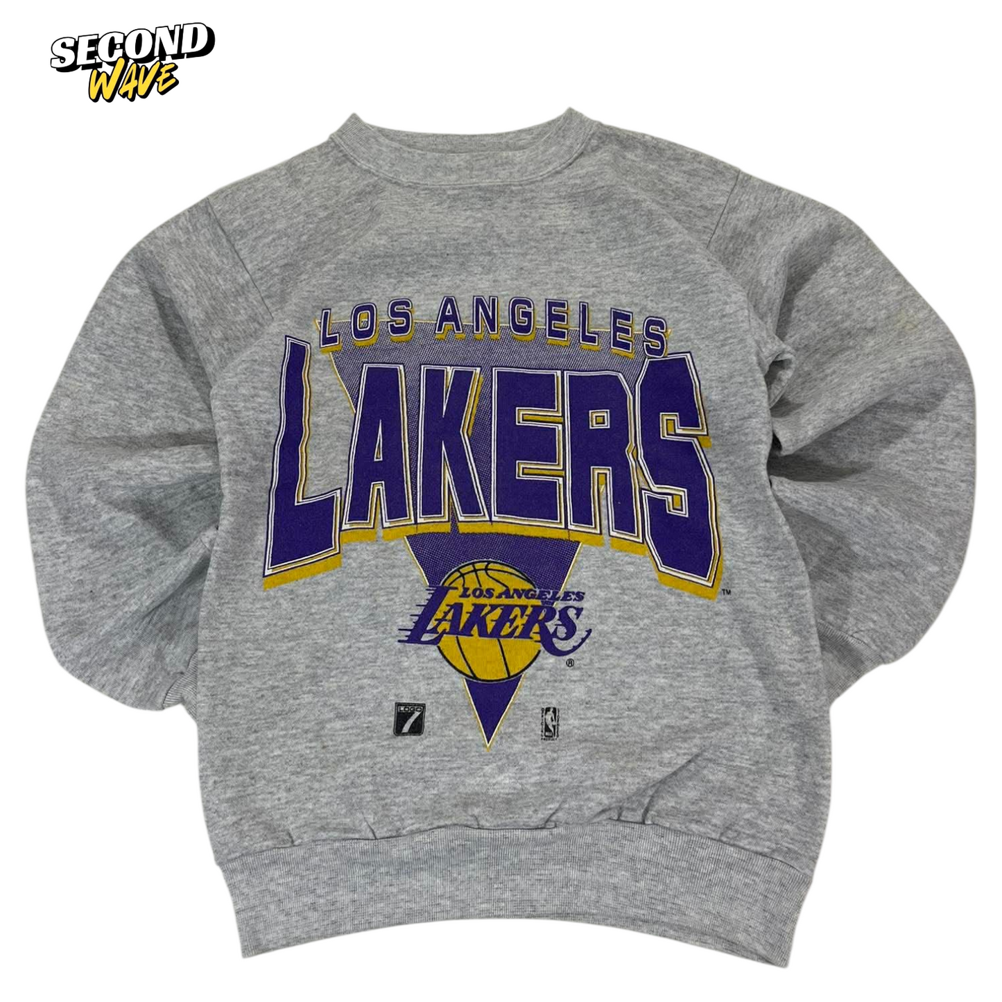 90S LOS ANGELES LAKERS GREY SWEATSHIRT (M)