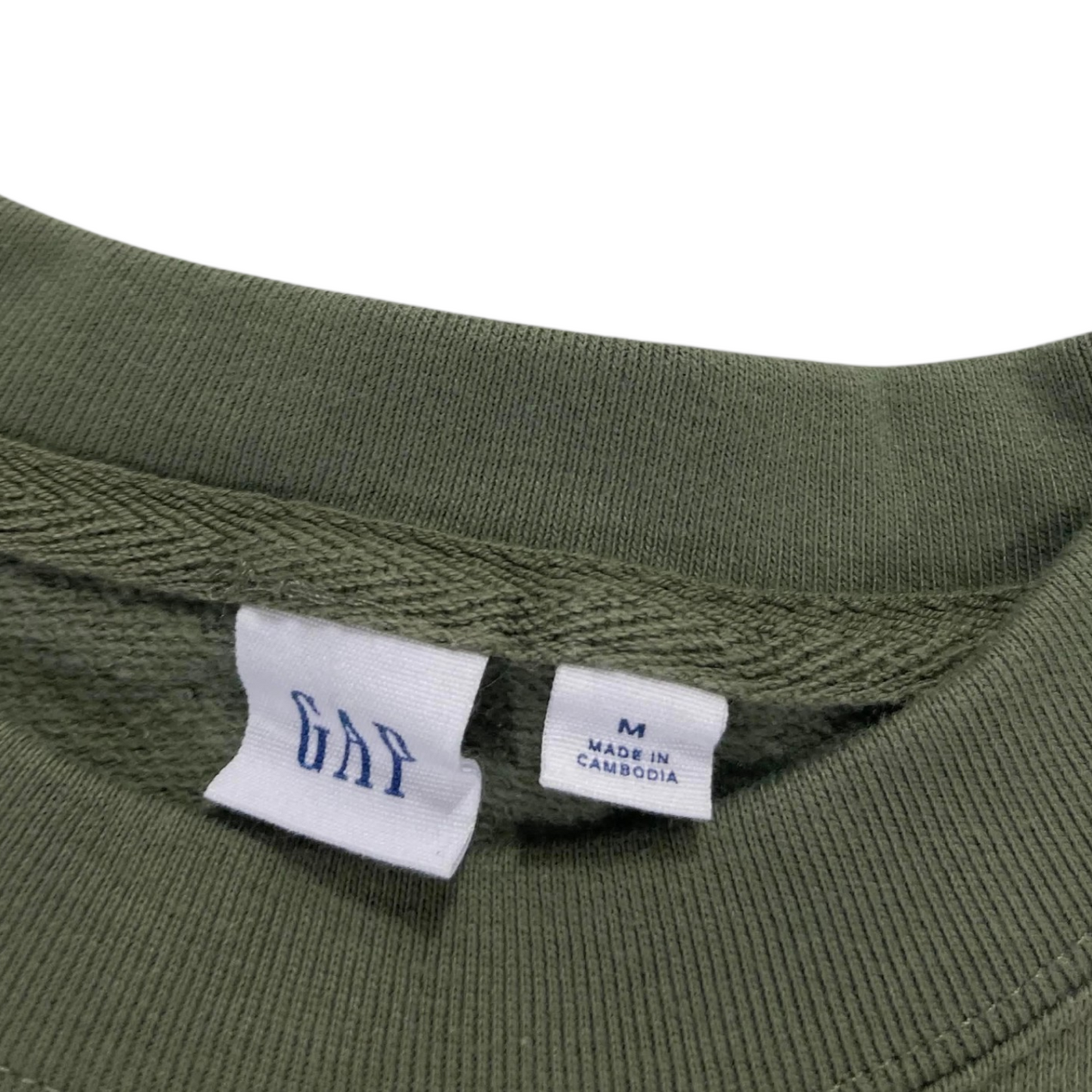 GAP OLIVE GREEN CREWNECK (M)
