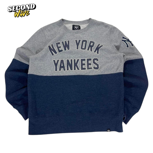 47 NEW YORK YANKEES GREY CREWNECK SWEATSHIRT (M)