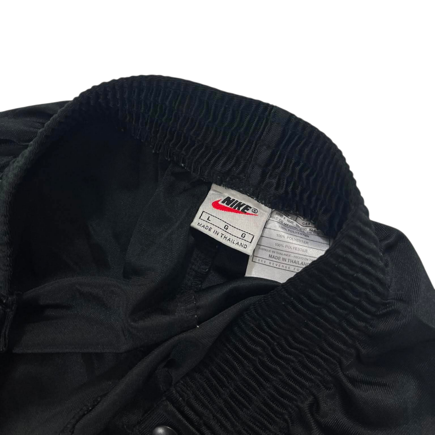 NIKE BLACK BUTTON TRACK PANTS ¹¹ (L)