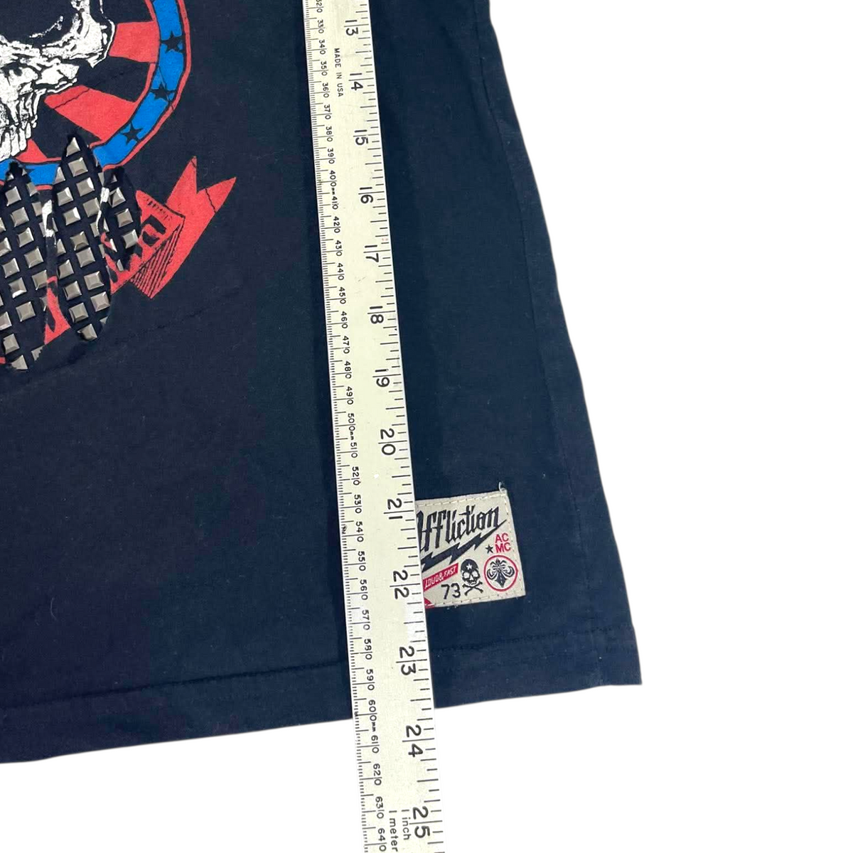 Y2K AFFLICTION WOMEN'S BLACK T-SHIRT (L)