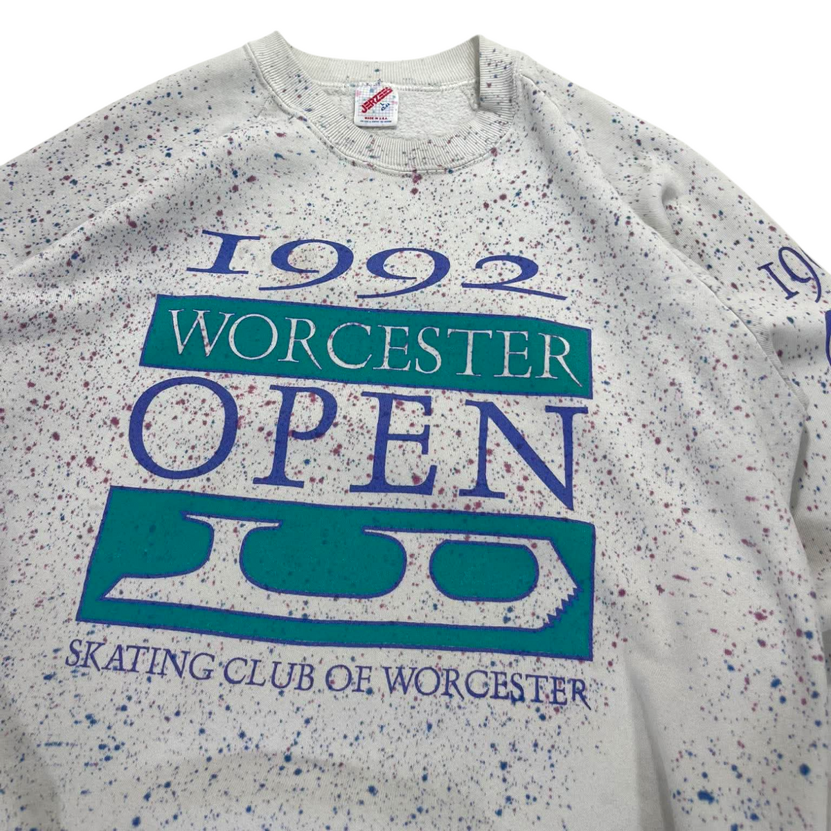 90S WORCESTER WHITE CREWNECK (L)