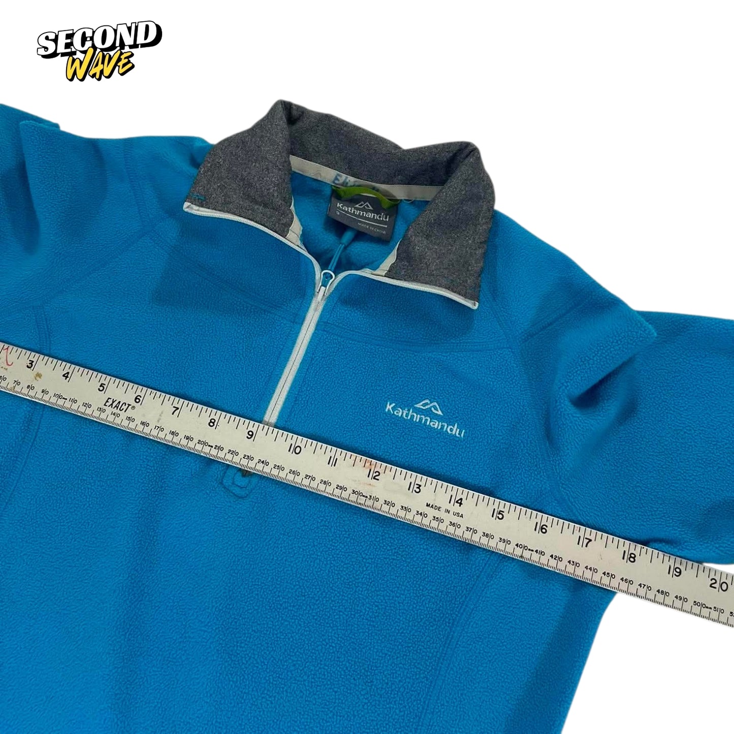 KATHMANDU BLUE FLEECE QUARTER ZIP (S)