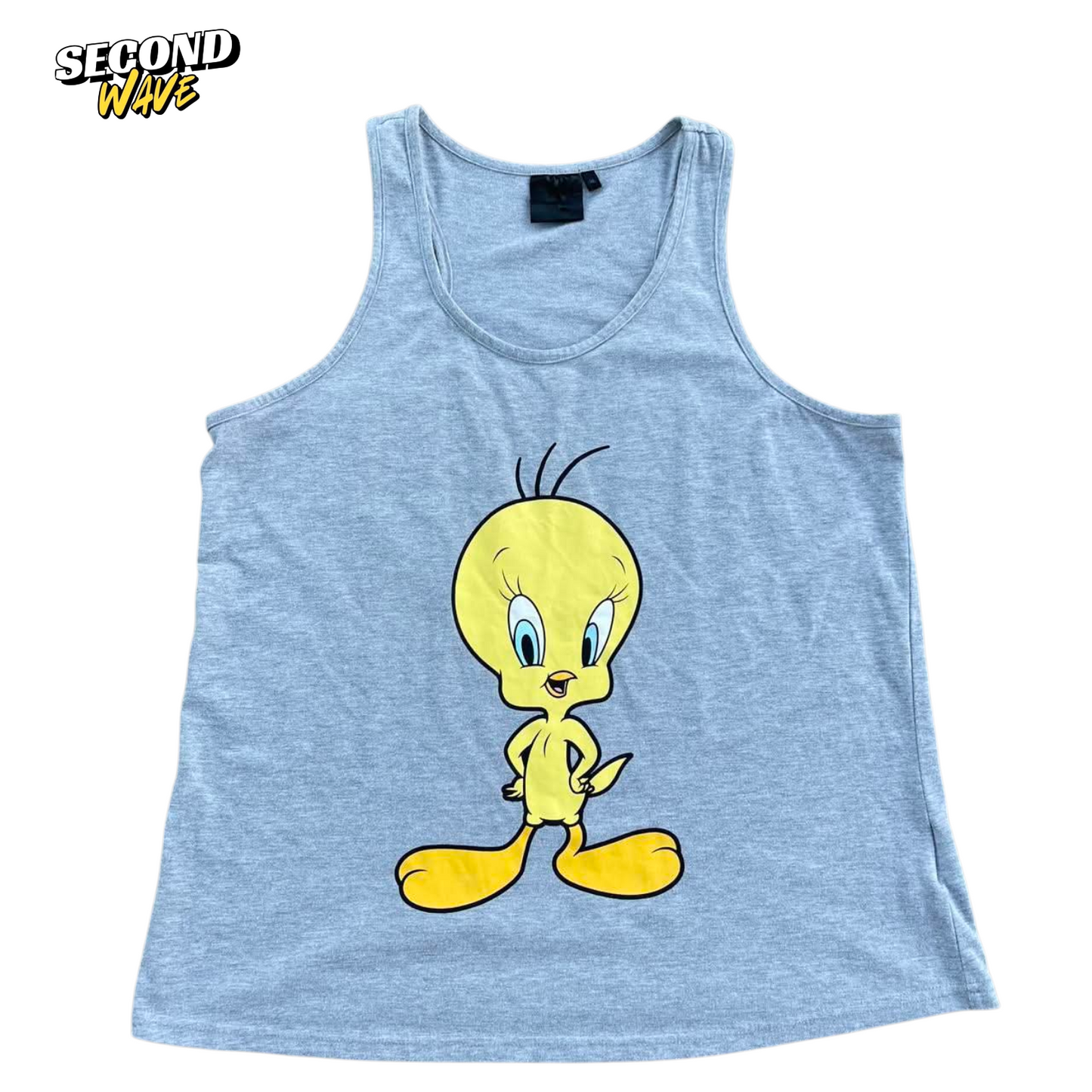 LOONEY TUNES TWEETY BIRD BLUE TANK TOP (XL)