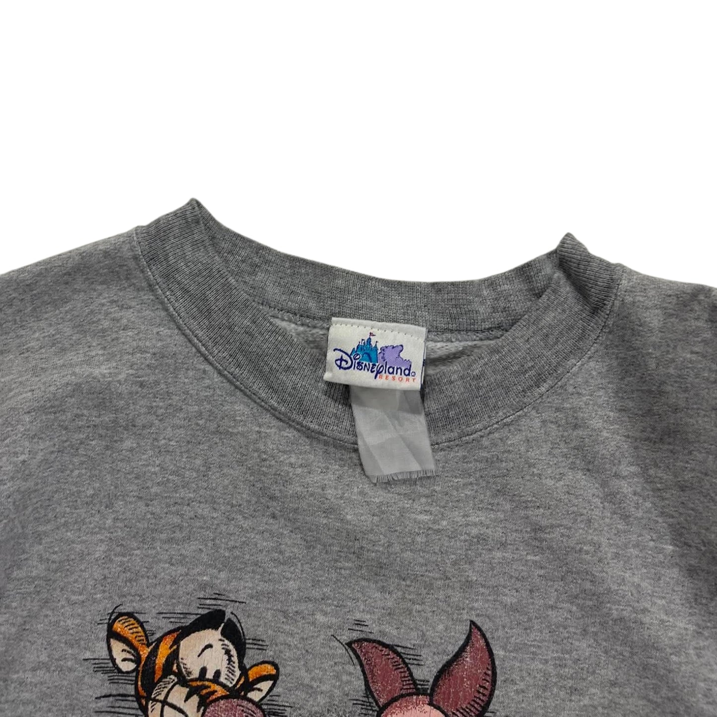 VINTAGE POOH AND FRIENDS GREY CREWNECK (L)
