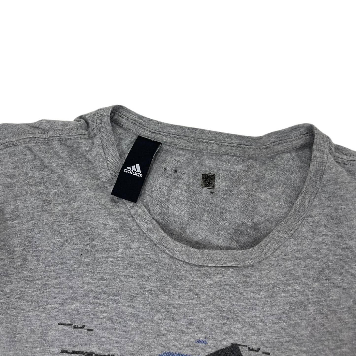 CLASSIC ADIDAS GREY GRAPHIC TEE (M)