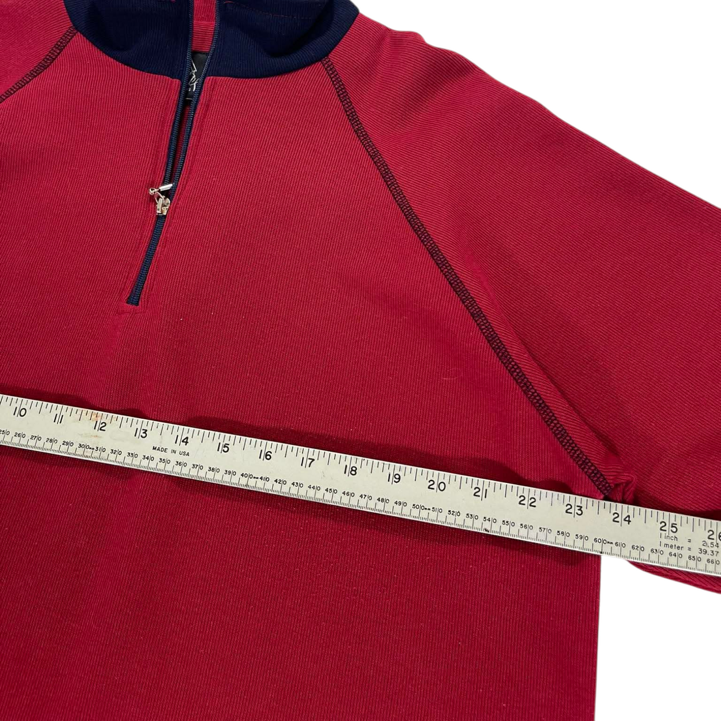 90S GABLEE RED QUARTER ZIP SWEATSHIRT (20)