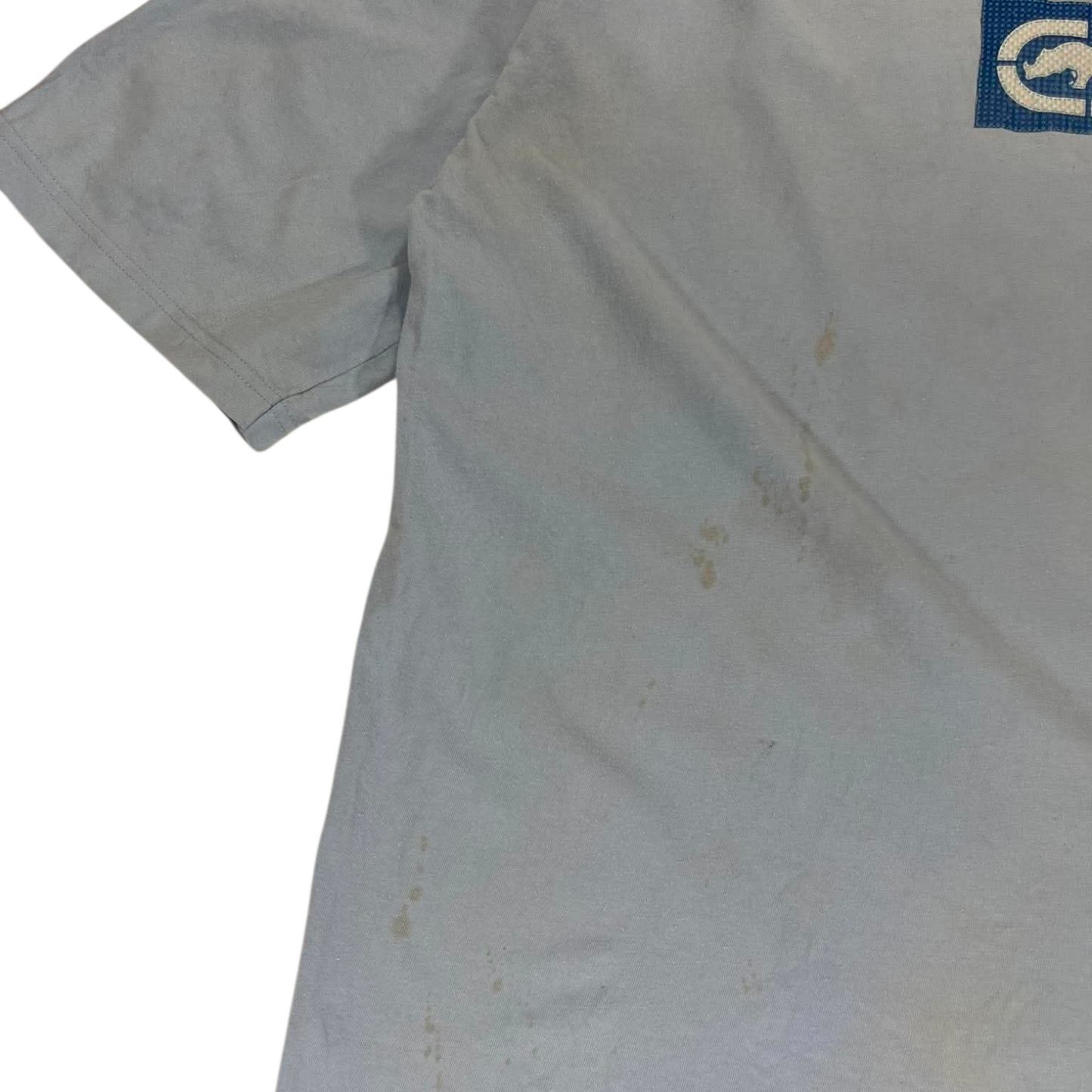 TRASHED ECKO UNLTD BLUE COTTON T-SHIRT (L)