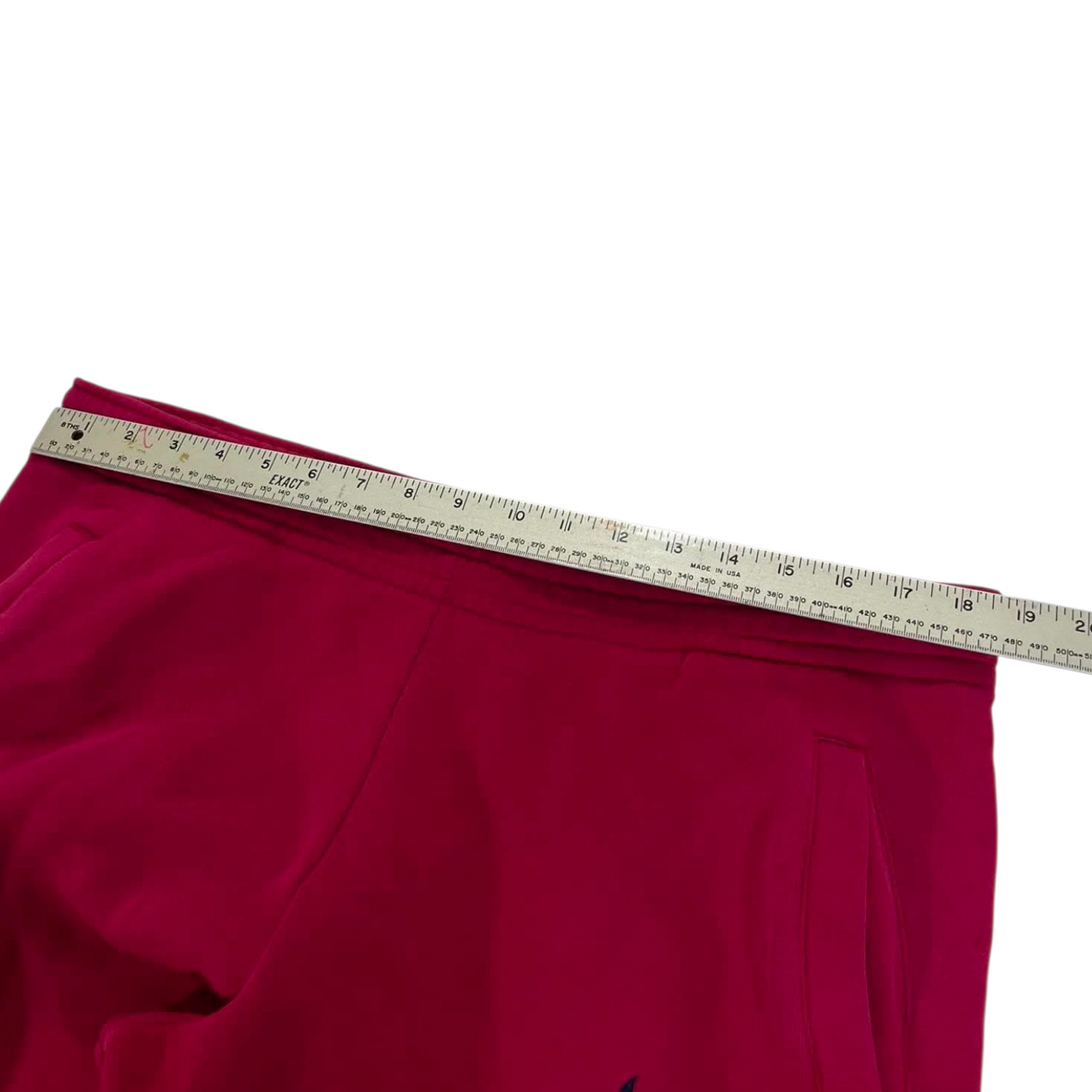 VINTAGE EMBROIDERED NIKE RED SWEATPANTS (XL) ⁹