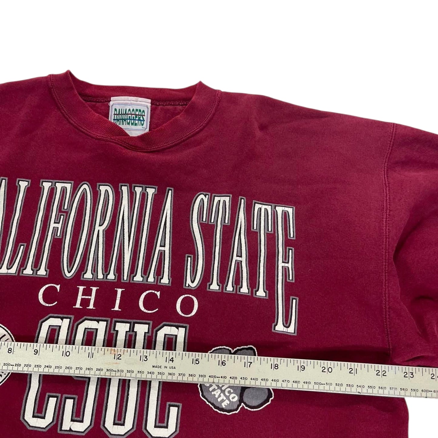 VINTAGE CALIFORNIA STATE UNIVERSITY BURGUNDY CREWNECK (L)