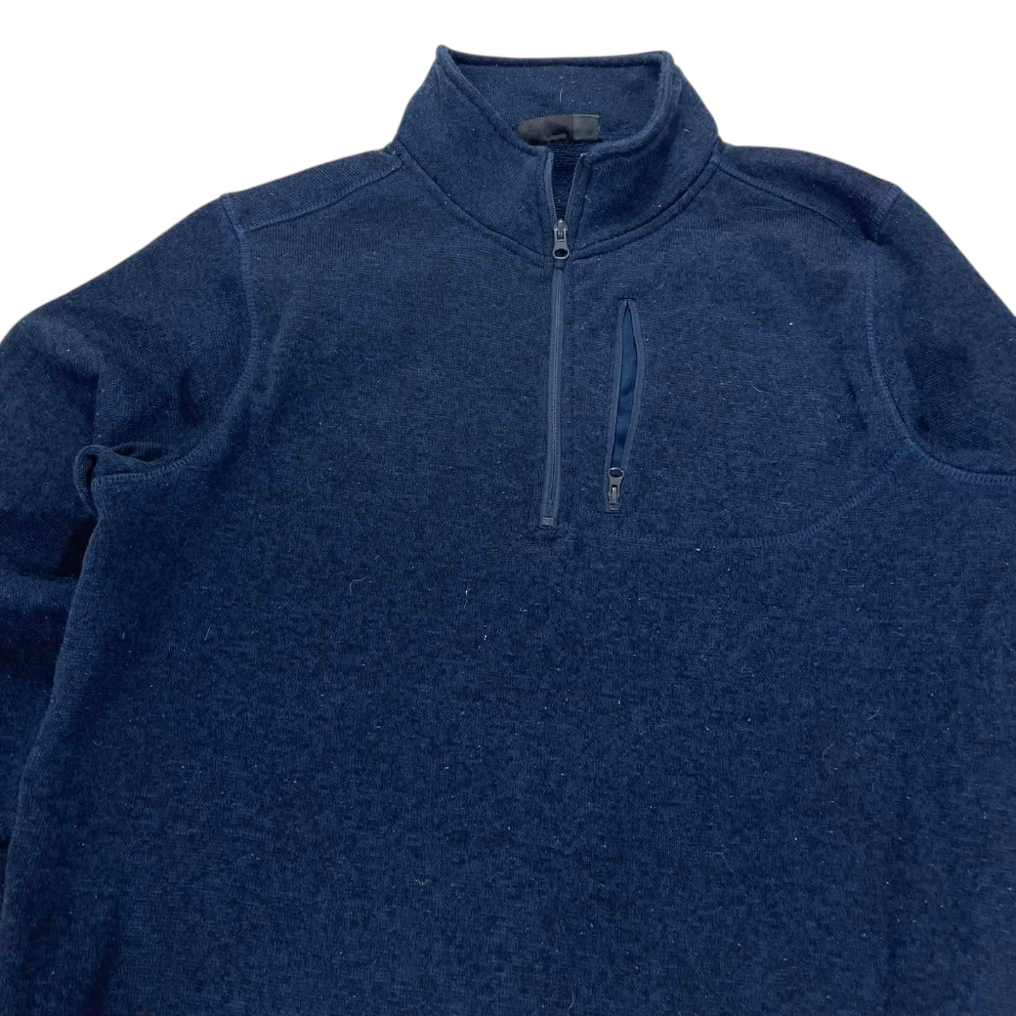 VINTAGE MATCH QUARTER ZIP FLEECE SWEATSHIRT (L)