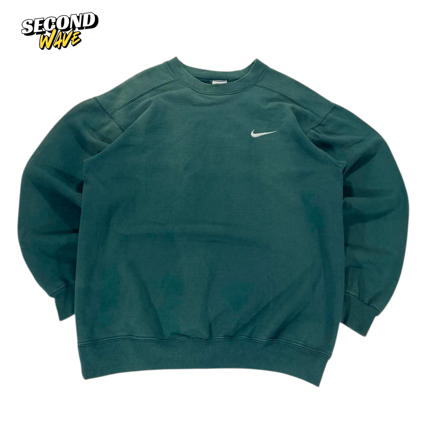 VINTAGE NIKE GREEN CREWNECK (M)