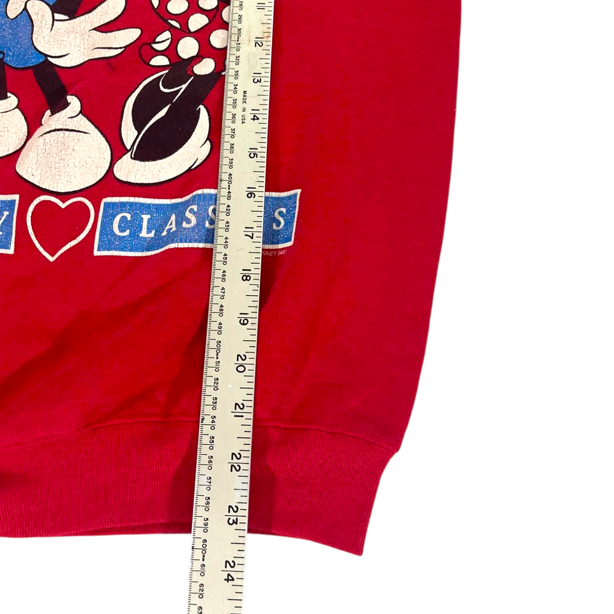 VINTAGE DISNEY MICKEY & MINNIE RED CREWNECK (S)