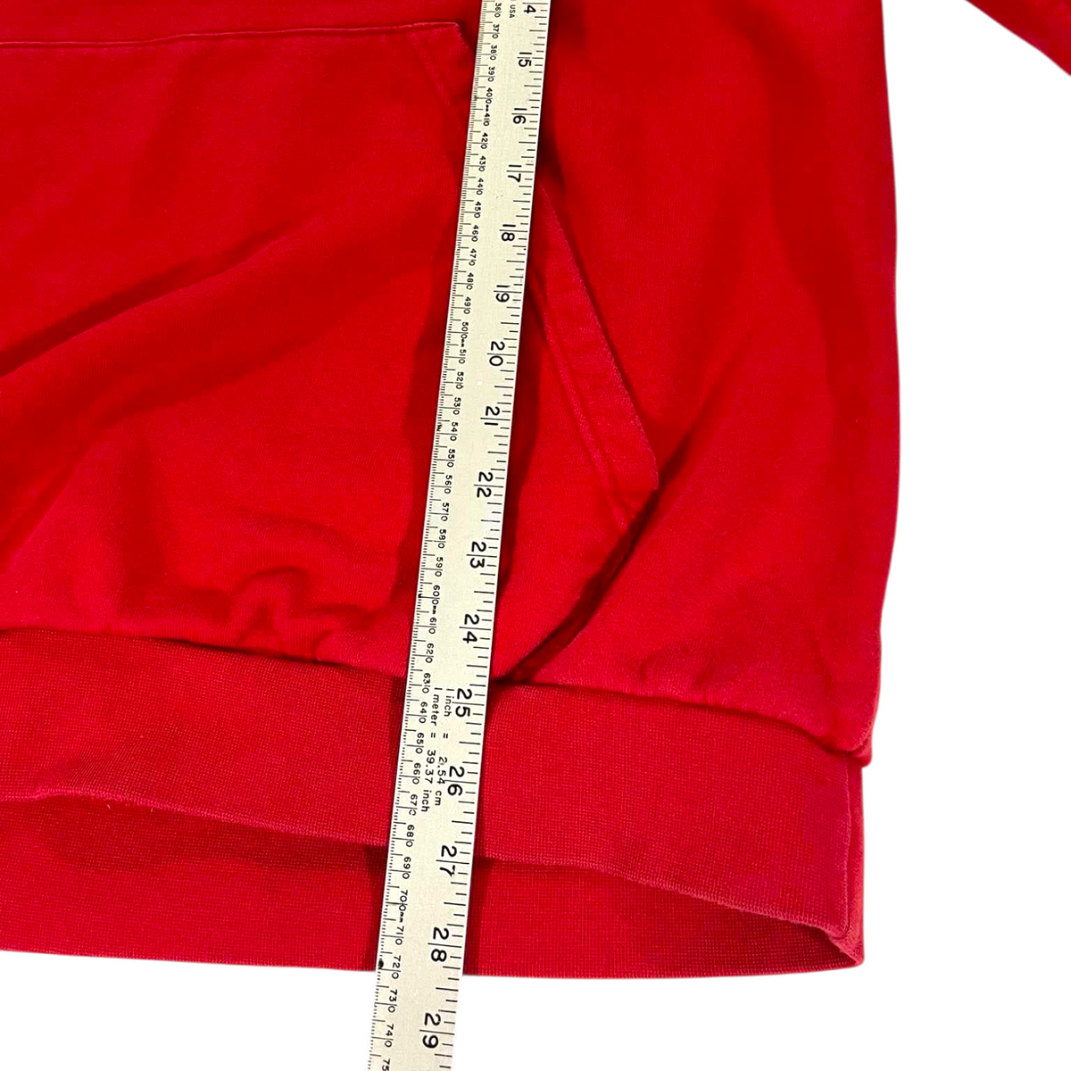 ADIDAS ORIGINALS RED HOODIE (XL)