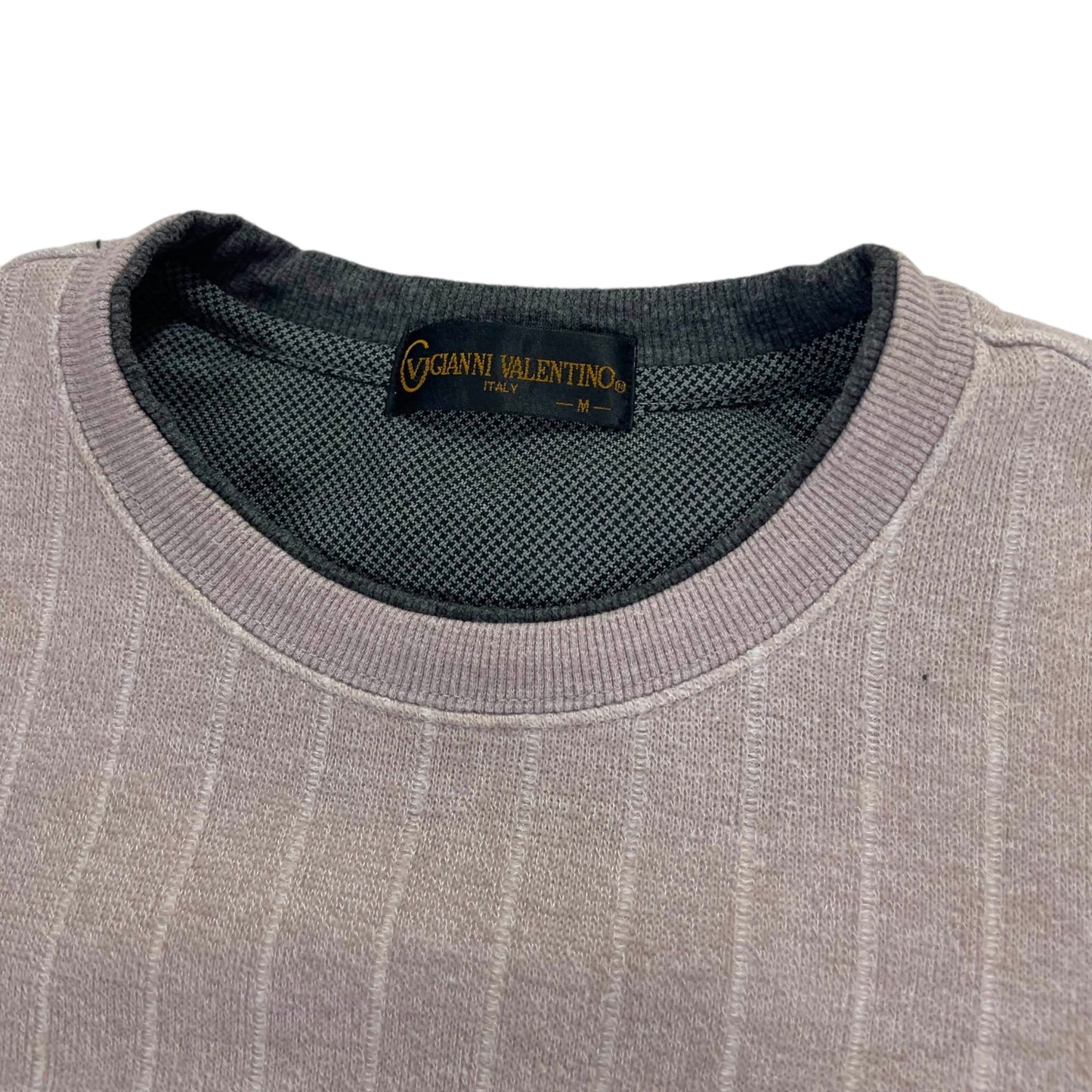 GIANNI VALENTINO PINSTRIPE CREWNECK (M)
