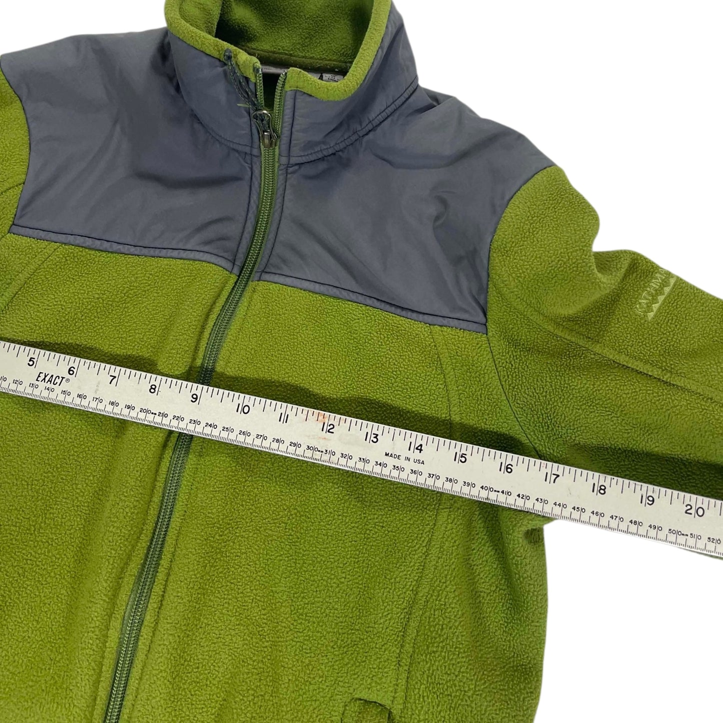 KATHMANDU GREEN & GRAY FLEECE JACKET (UK10)