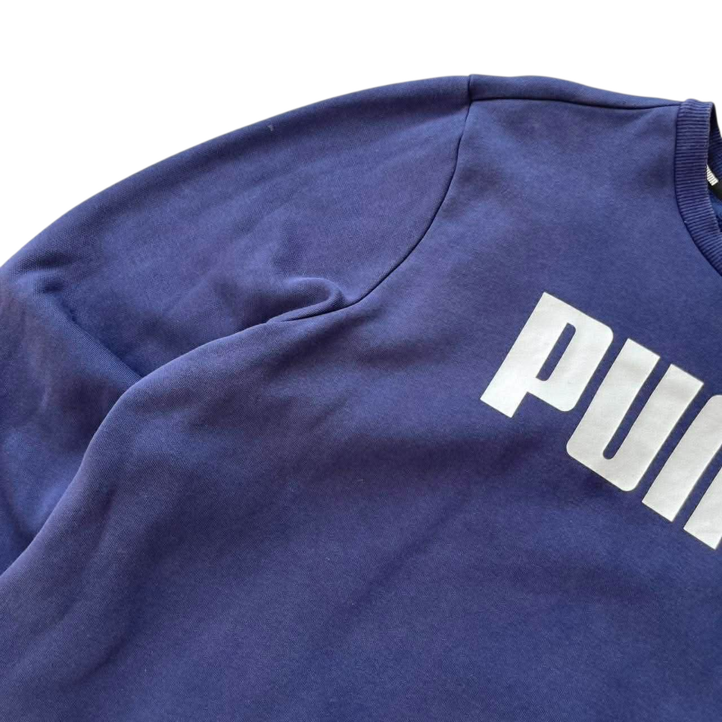 PUMA NAVY BLUE CREWNECK SWEATSHIRT (XL)