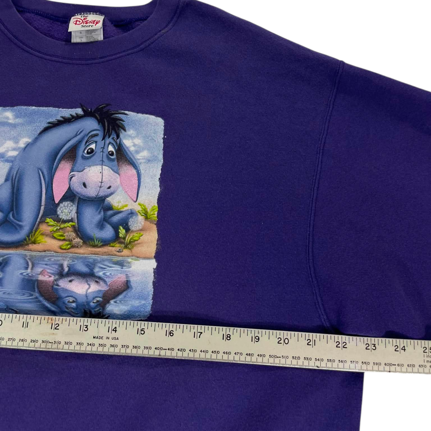 VINTAGE DISNEY EEYORE PURPLE CREWNECK (L)