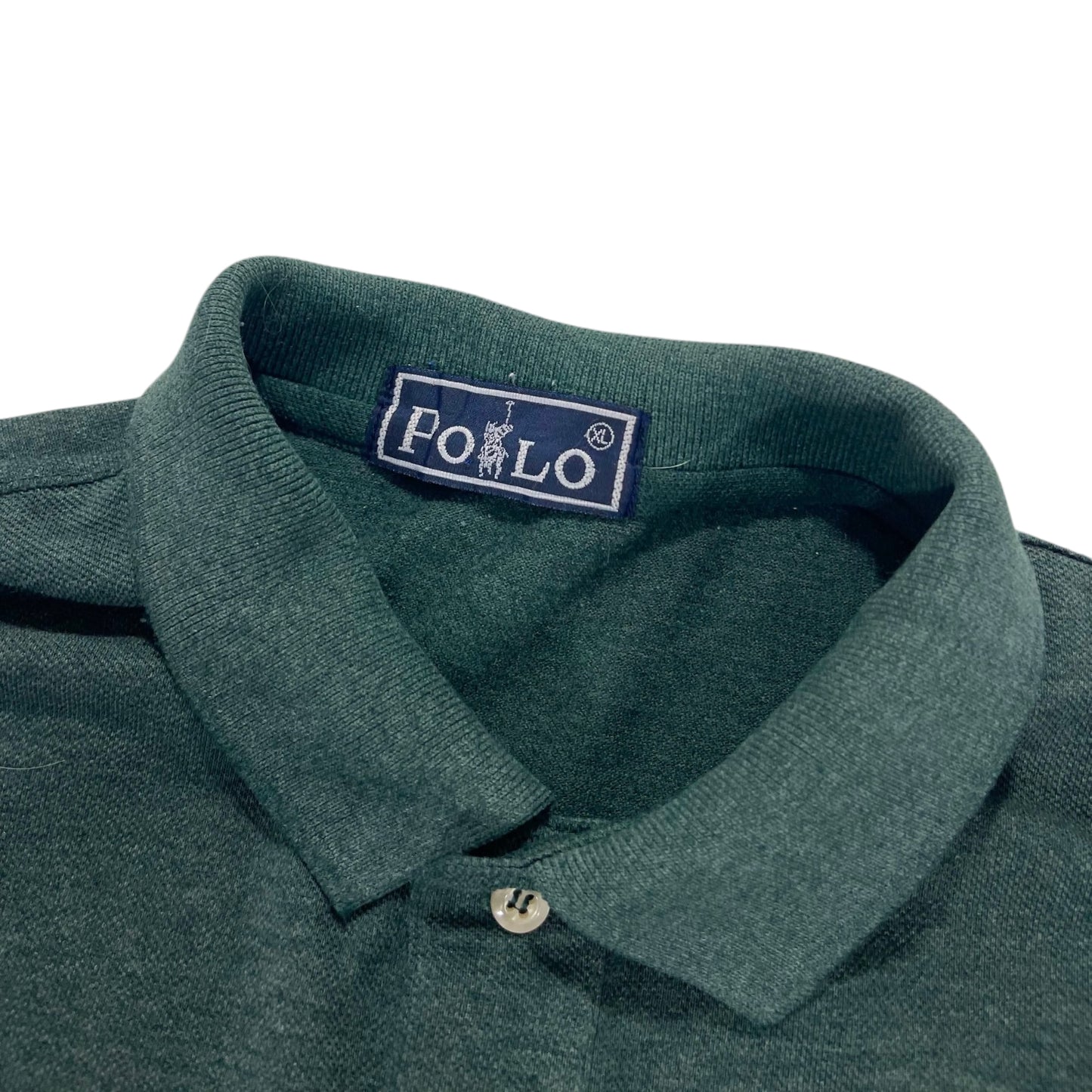POLO RALPH LAUREN GREEN POLO SHIRT (XL)