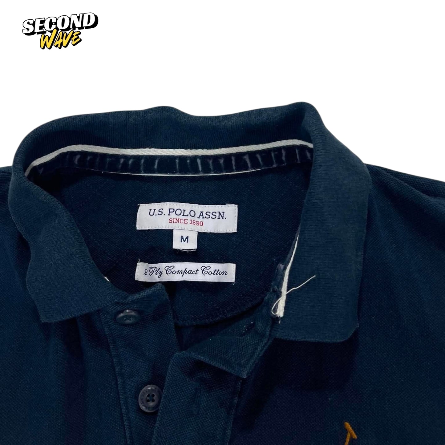 U.S. POLO ASSN. NAVY POLO SHIRT (M)