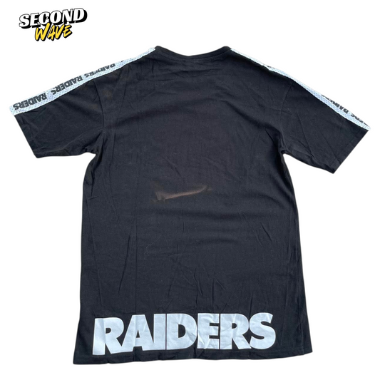 OAKLAND RAIDERS BLACK T-SHIRT WITH WHITE ACCENTS (M)