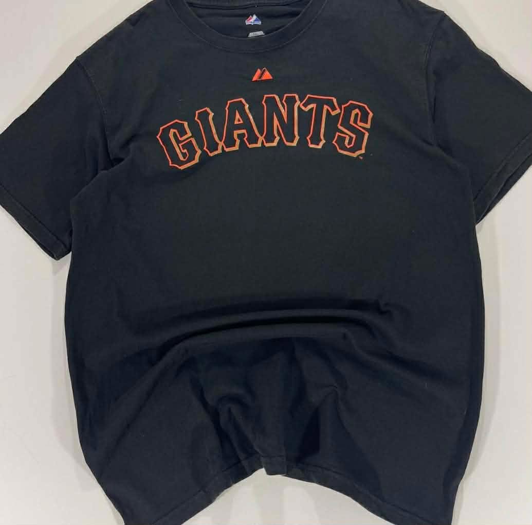 VINTAGE MAJESTIC SAN FRANCISCO GIANTS BLACK T-SHIRT (L)
