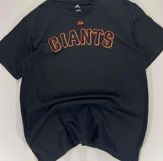 VINTAGE MAJESTIC SAN FRANCISCO GIANTS BLACK T-SHIRT (L)